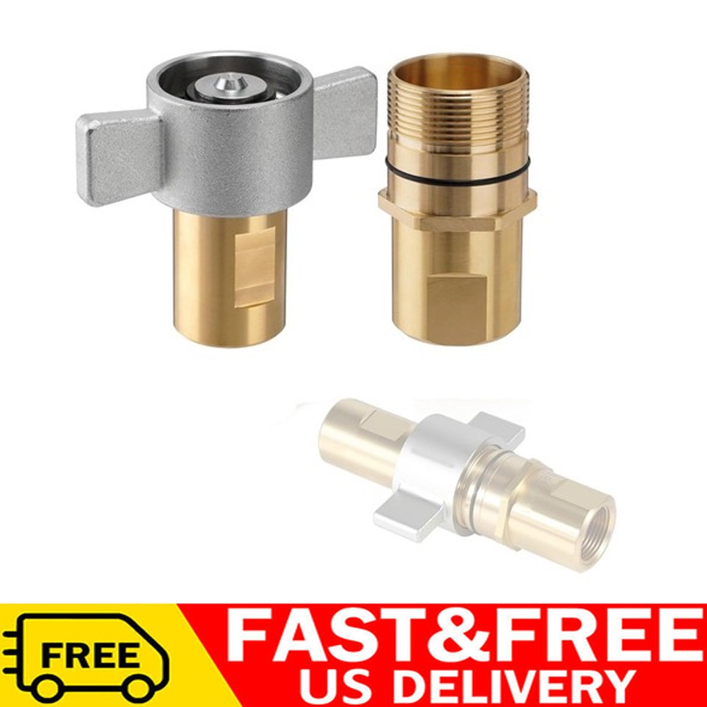 1pcs 1" NPT Wet-Line Wing Nut Hydraulic Quick Disconnect Coupler / Coupling Set