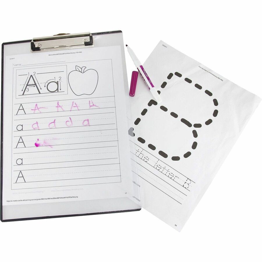 Baumgartens TA1611 Quick Reference Clipboard 9x12 Clear Vinyl