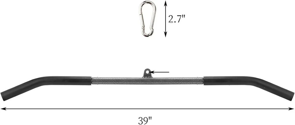 LAT Pull Down Attachments, 39In Bar with 39 inch, Black