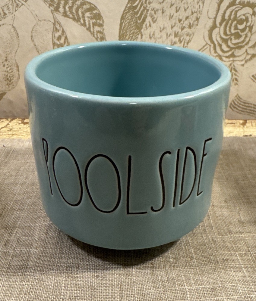 Rae Dunn Poolside Aqua Candle Holder