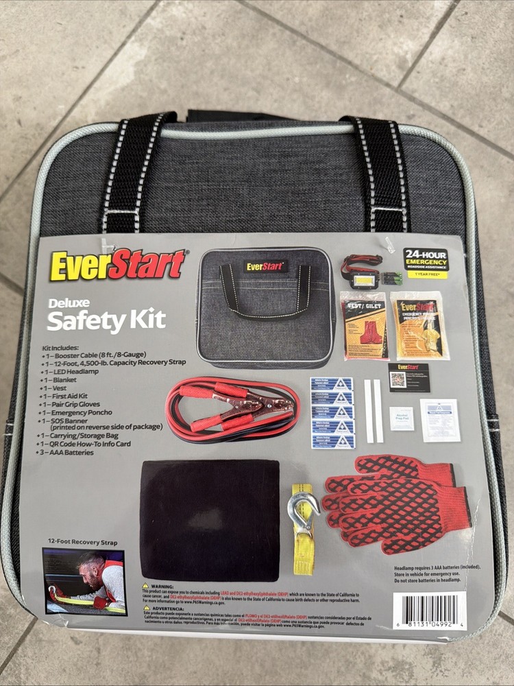 EverStart Deluxe Safety Kit New
