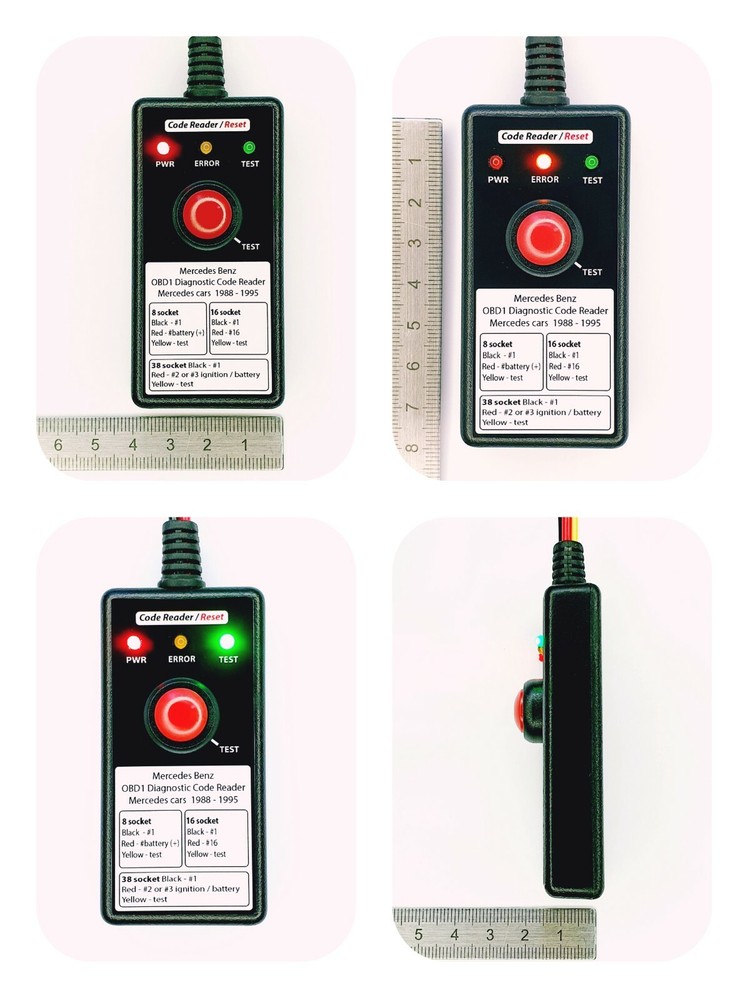 Mercedes OBD1 Diagnostic code reader for cars with the 8 or 16 Port Socket