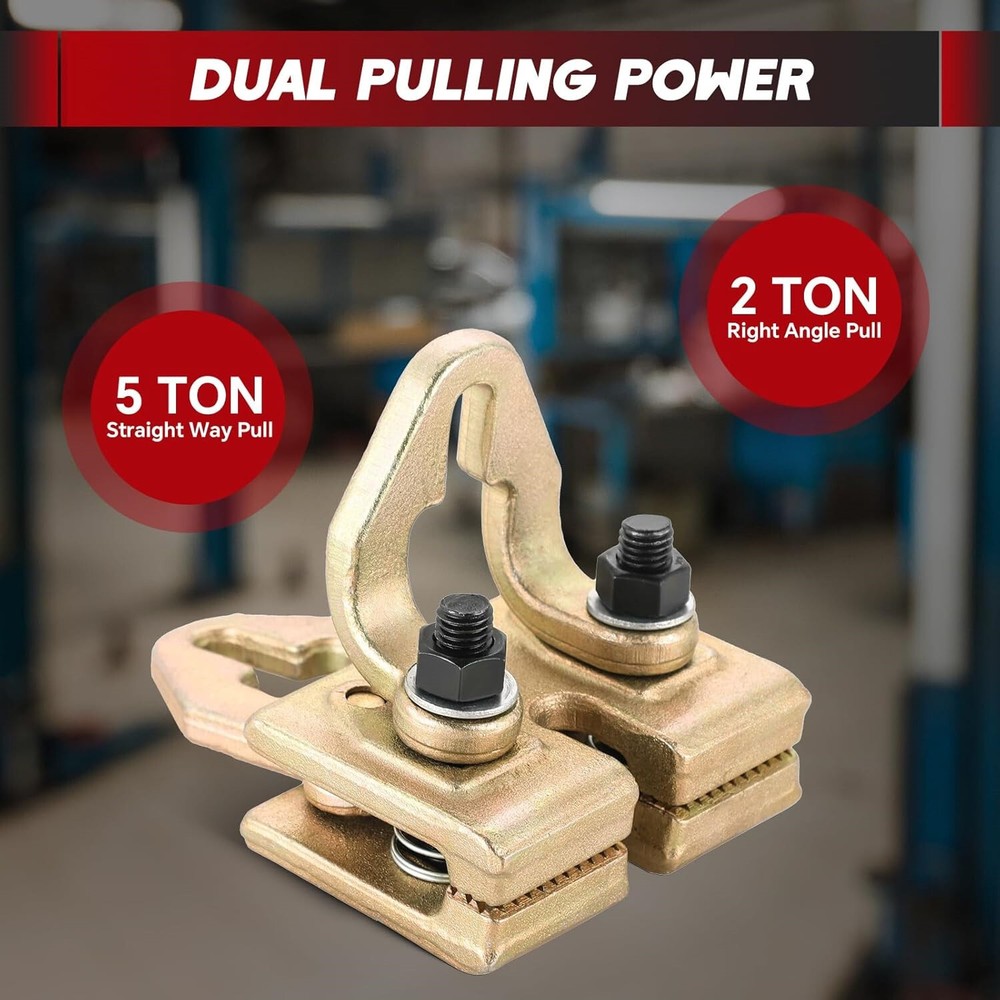 5T Heavy Duty Right Angle Clamp Auto Body Frame Pull Pulling Dent Repair Puller