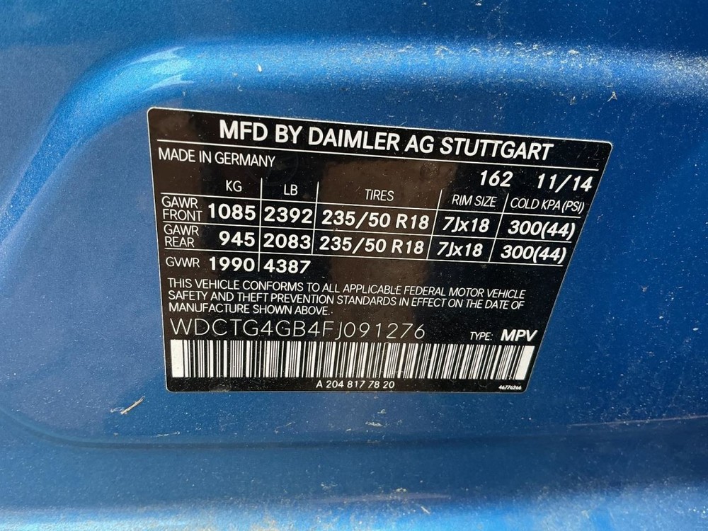 GLA250 2015 Glove Box 4972665