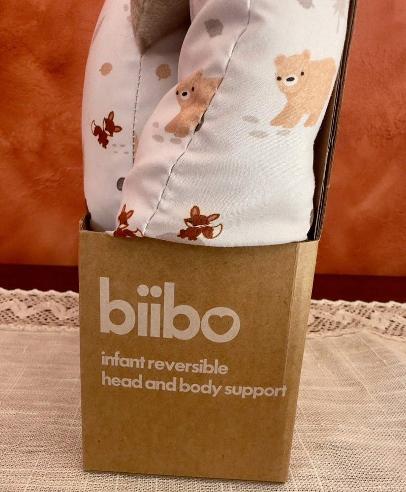 Biibo Infant Reversible Head And Body Support Bears Fox