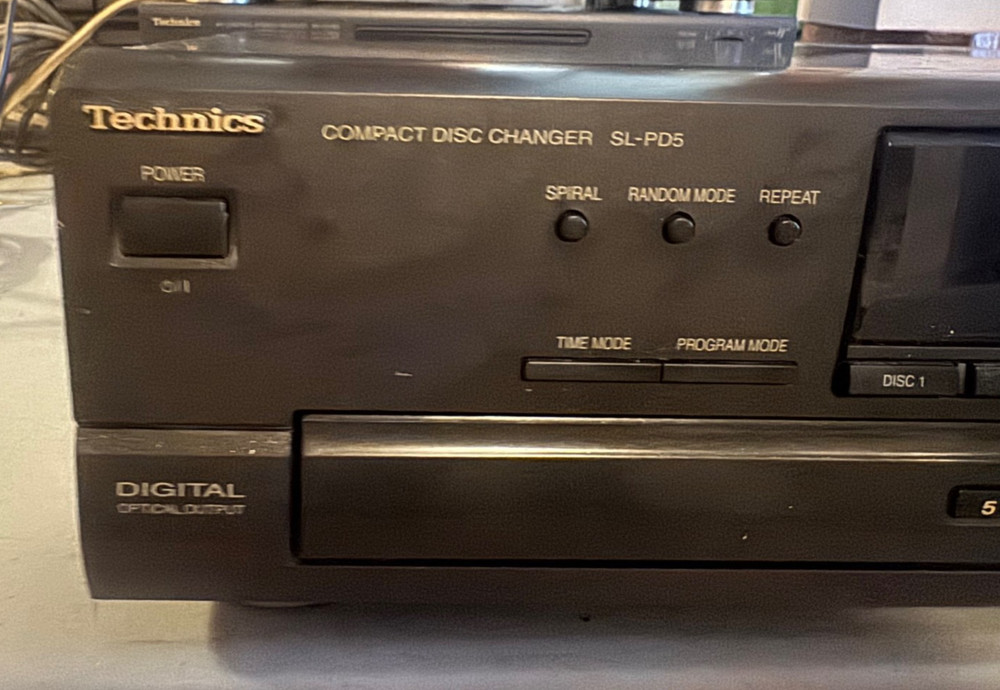 Technics SL-PD5 5-Disc CD Changer Carousel Works
