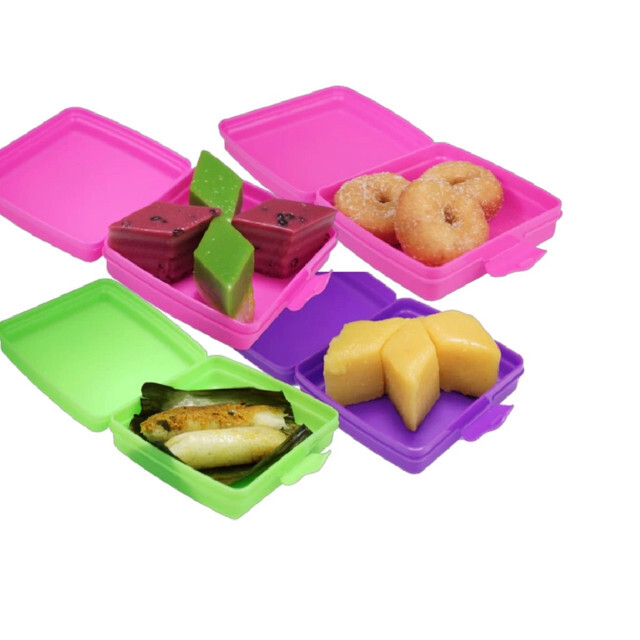 Tupperware Sandwich Keeper Lunch Box (3 pack) Multi Color