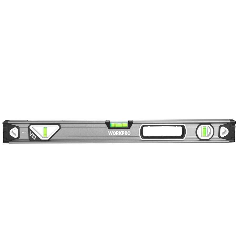WORKPRO 24" Spirit Level Bubble Level w/3 Bubbles Double View Vertical Site Tool