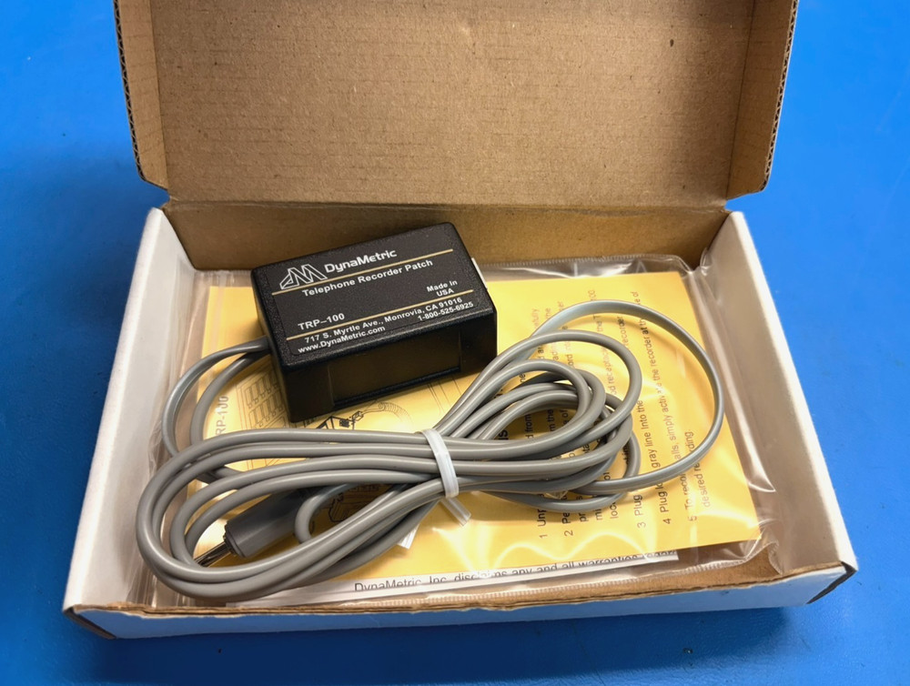 DynaMetric Telephone Recording Pach Adapter TRP-100