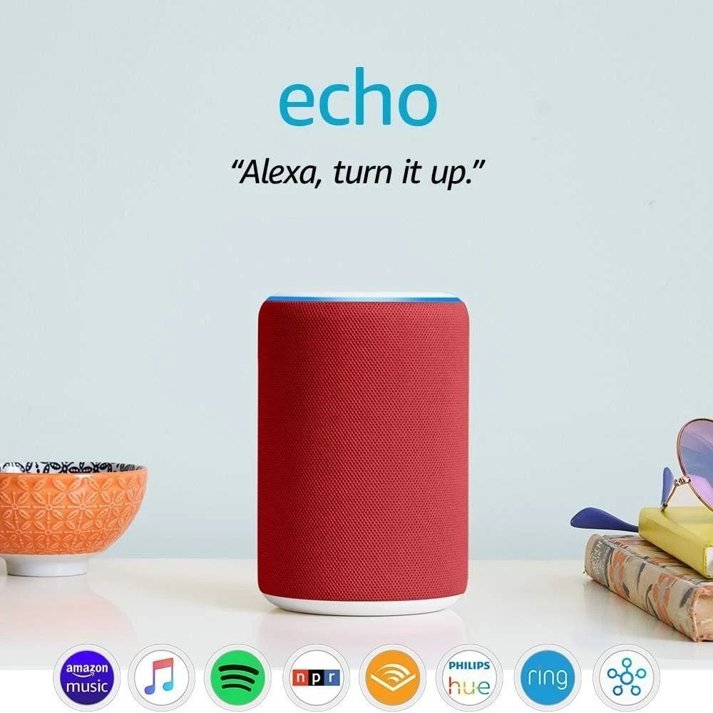 Amazon Echo 3rd Generation - Smart speaker with Alexa Red