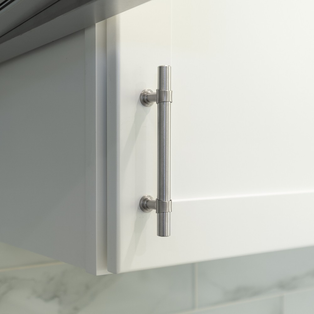 Brushed Nickel Kitchen Cabinet Handles Bathroom Knobs Bar Pulls Stainless Steel
