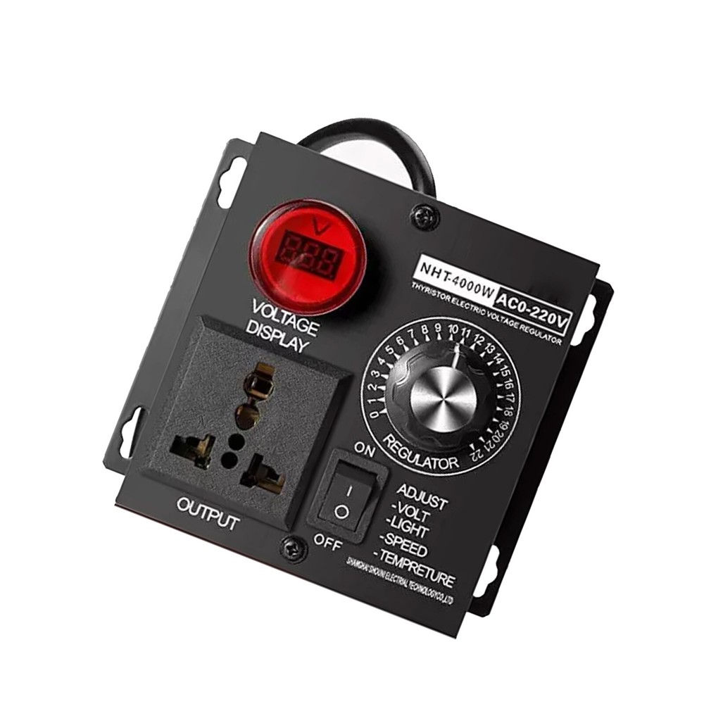 4000W AC 220V SCR Motor Speed Controller Volt Regulator Dimmer Thermostat