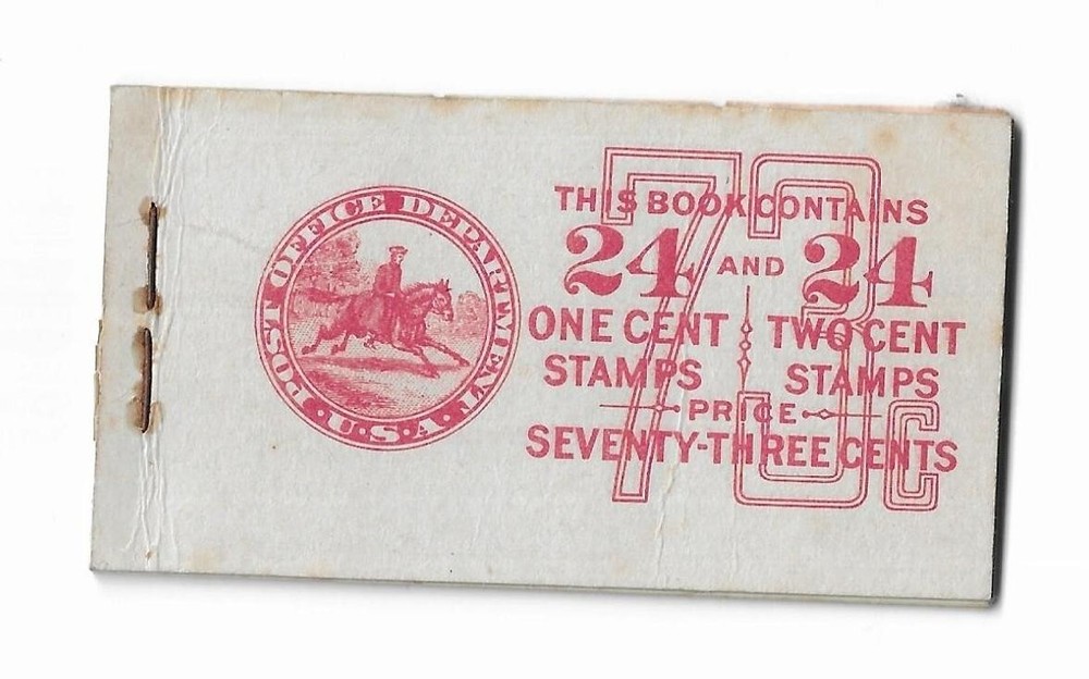 US 1939 73c Booklet SB70 - Incomplete