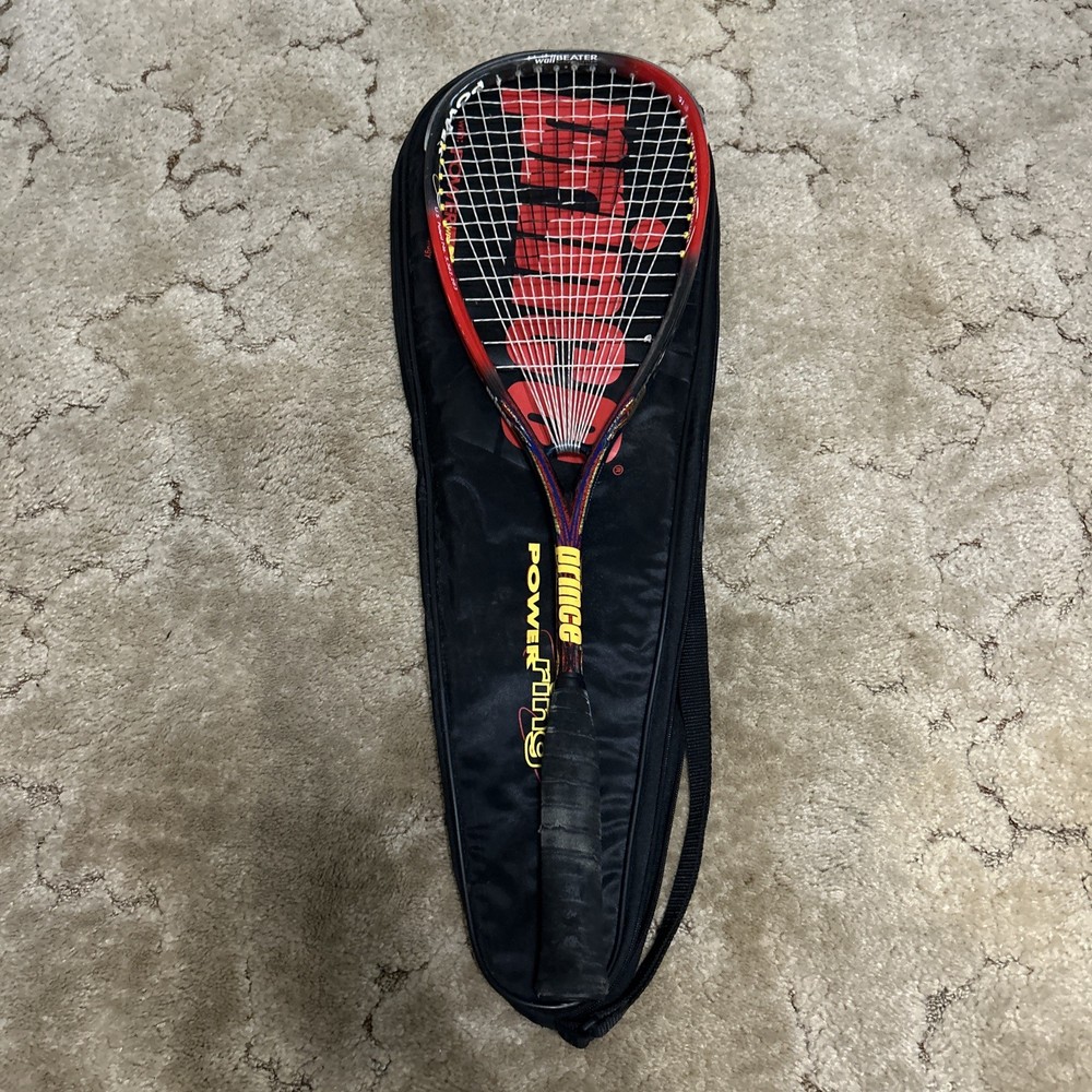 Genuine Prince Power Ring Pro Titanium Mesh Graphite Squash Racket *Needs Grip*