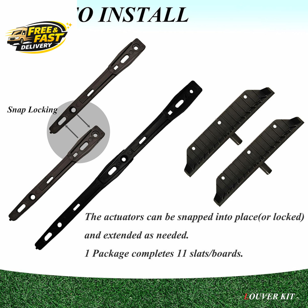 Louver Bracket Kit, Deck Sunblind System, Shutters Hardware System for Windows G