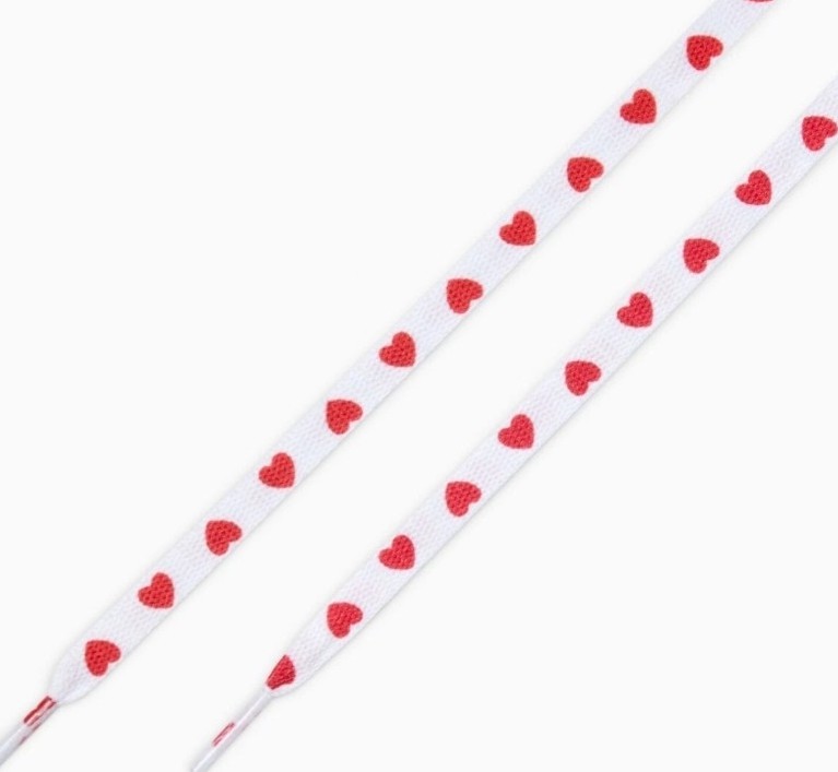 Converse Red Heart ❤️ Print Valentines Shoe Laces 45 inches
