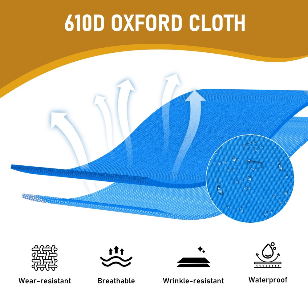Portable Folding Camping Cot with Carrying Bag Army Blue