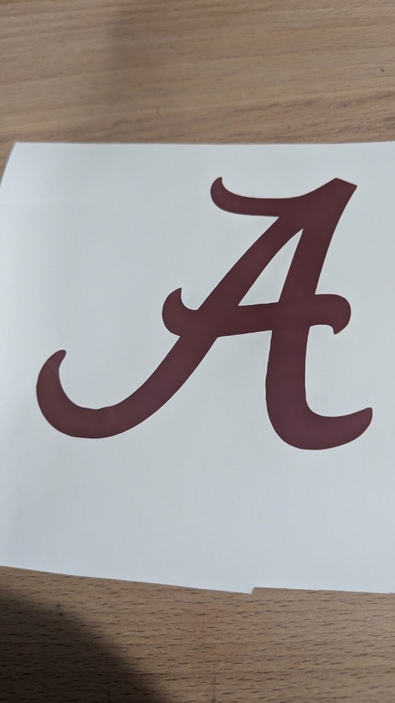 Alabama Crimson Tide vinyl decal