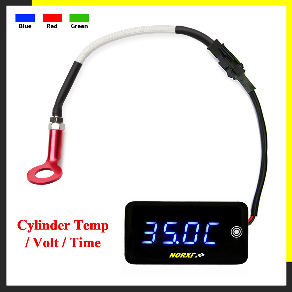Motorcycle koso Engine temperature Volt Time3 in 1 LED Display Norxi Automatic