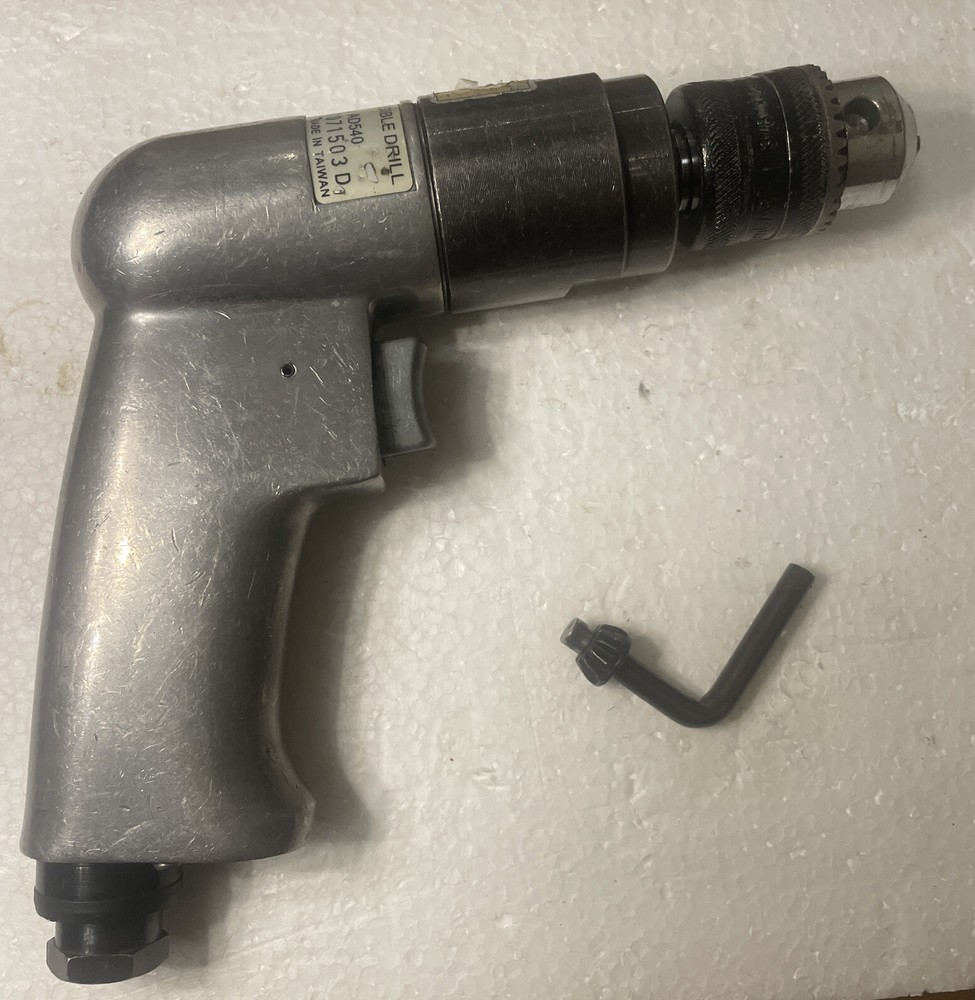 3/8" Reversible Aluminum Keyed-Chuck Air Drill, Mac Tools, AD540