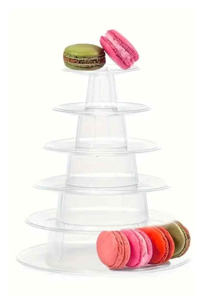 Macaron Cupcake Stand 6 Tier Large Macaron Dessert Tower Display Round Cupcake