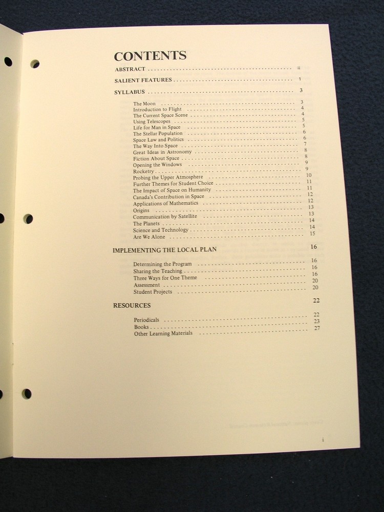 1969 CANADA "SPACE AND MAN" PUBLICATION