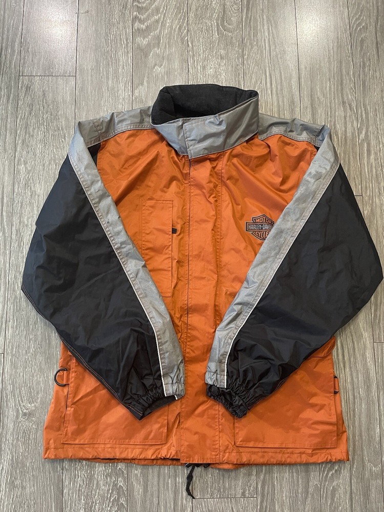 Womens/Men Reflective Harley Davidson Rain Jacket Size Small