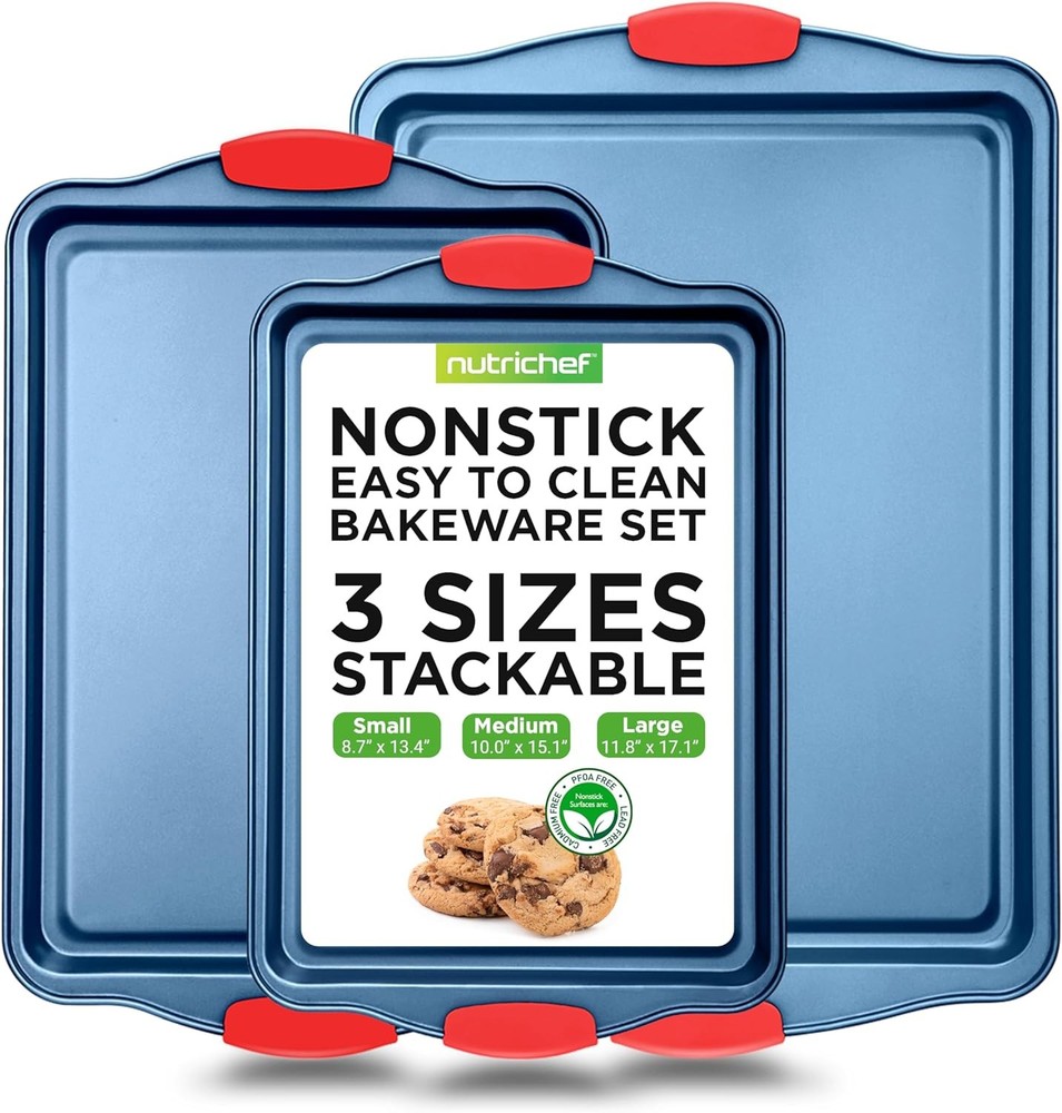 Nonsti Cookie Sheets for Baking - Premium Carbon Steel Baking