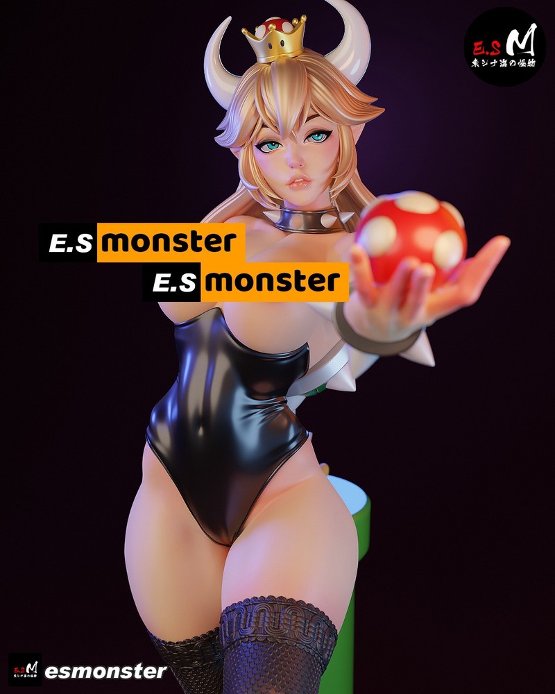 Bowsette V2 3D Printed Kit Unpainted/Unassembled