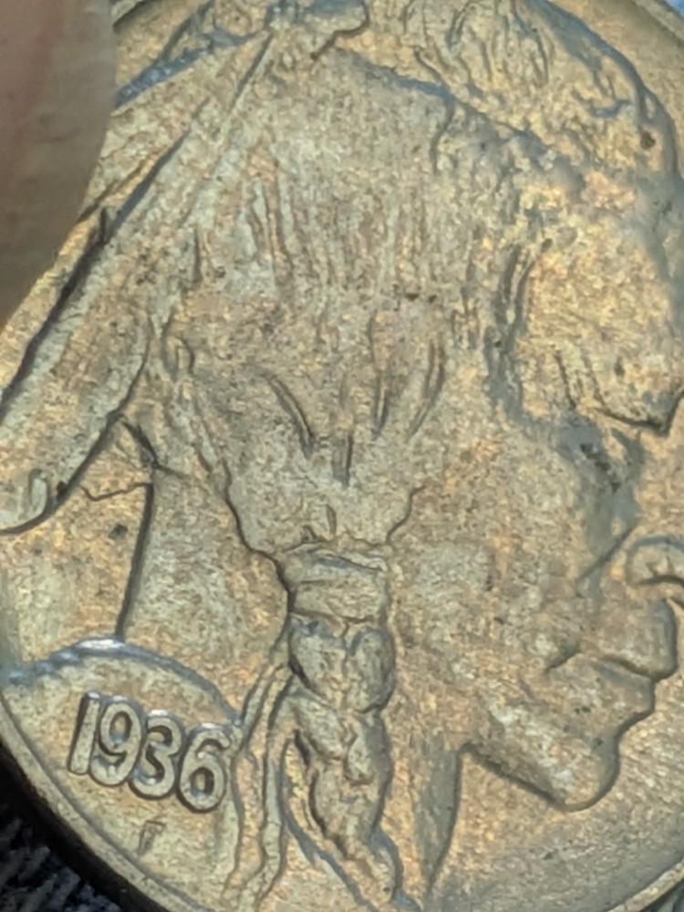 1936 Buffalo Nickel High Grade Toned
