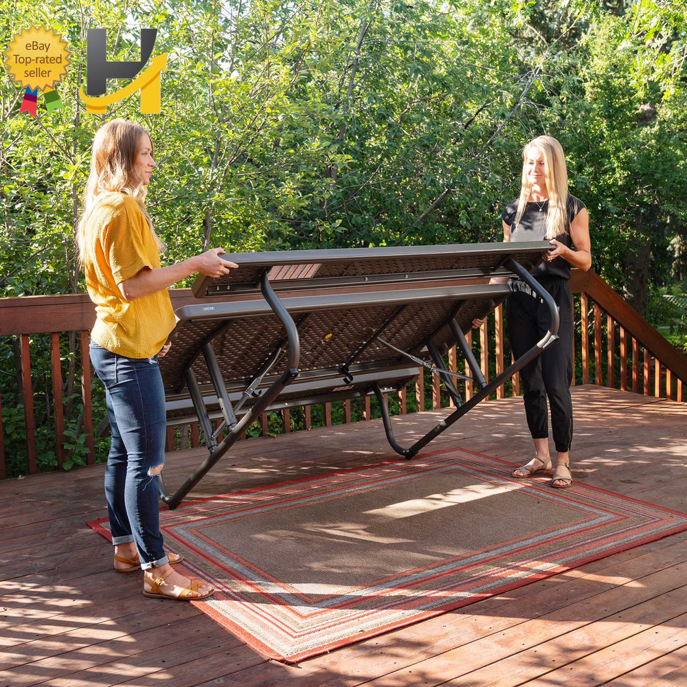 Lifetime 6 Foot Folding Polyethylene Picnic Table, Brown (60105)