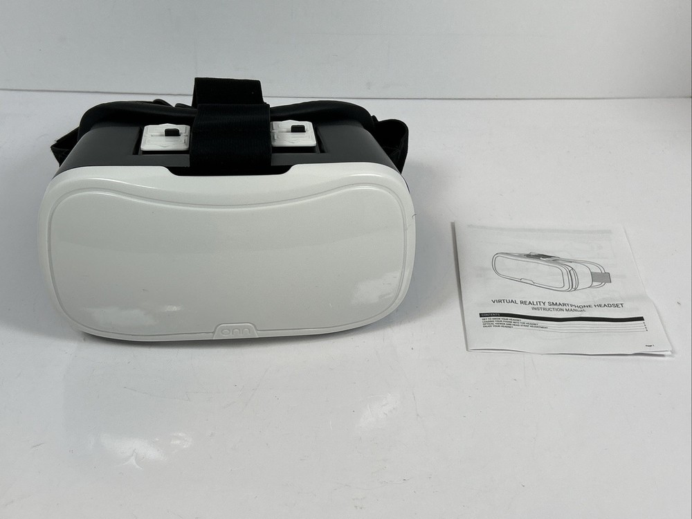 ONN Virtual Reality VR Smartphone Headset Apple/Android White Pre-Owned Good Con