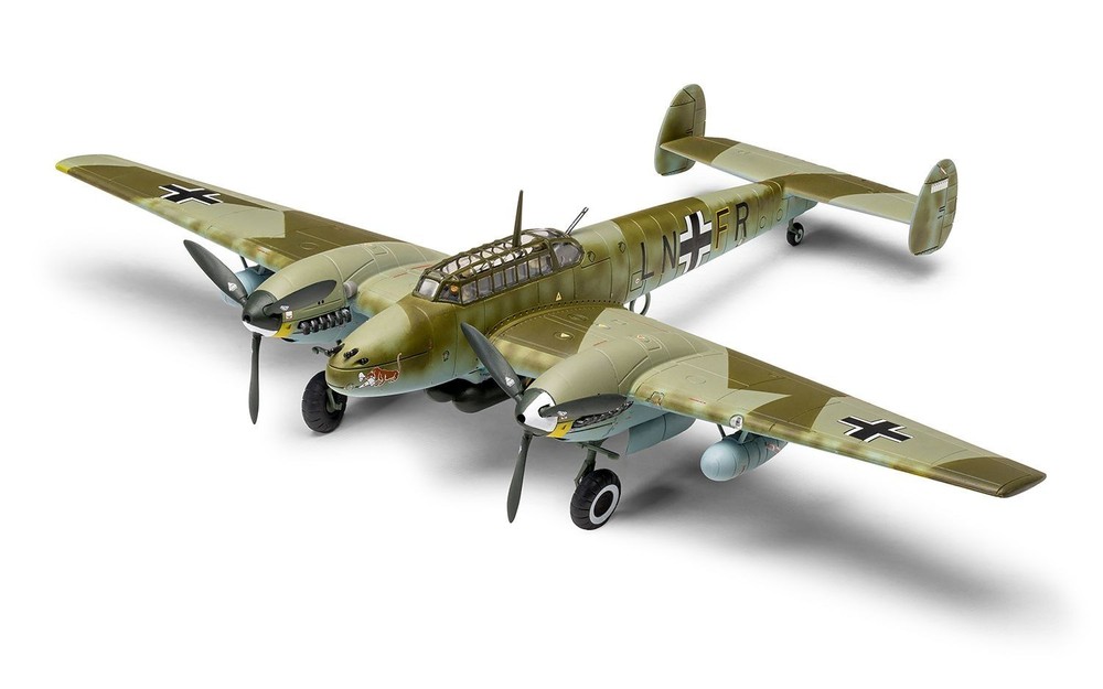 Airfix Messerschmitt Bf110E TROP 1:72 Scale Plastic Model Airplane Kit A03081A