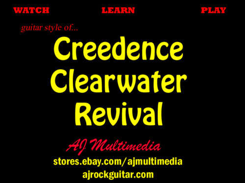 Custom Guitar Lessons, Learn CCR! - DVD Video