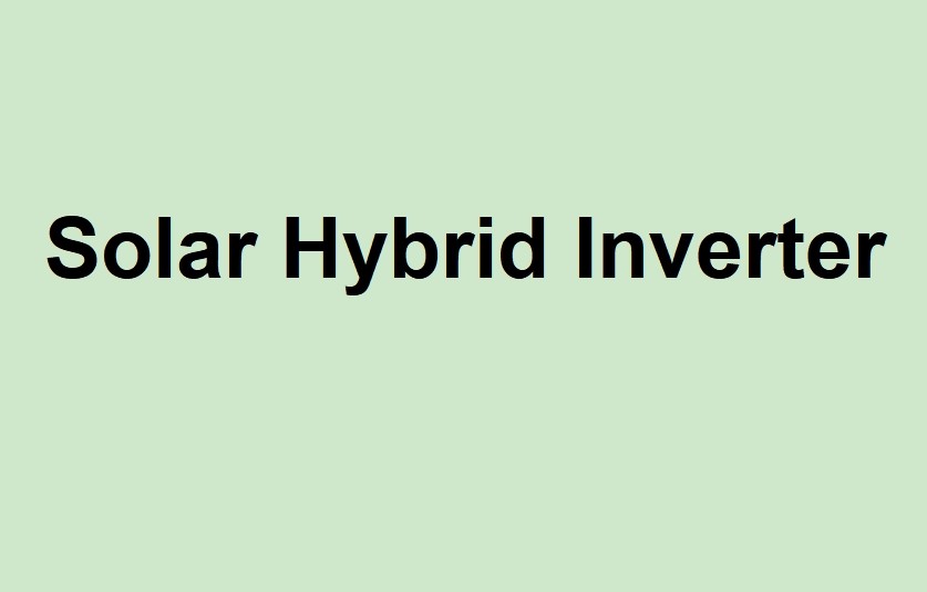 Solar Hybrid Inverter