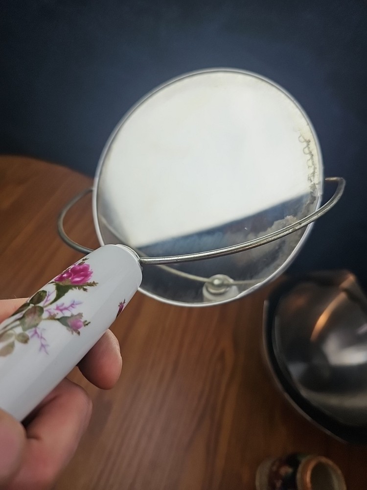Vintage Rose Vanity Mirror Double Sided