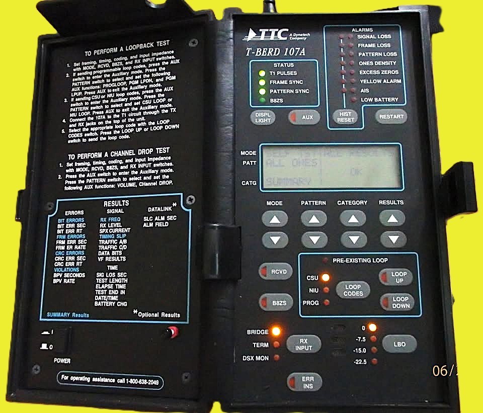 TTC T-Berd 107A T-Carrier Analyzer