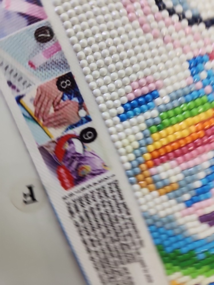 Completed Pony Bead Embroidery Scheme Pattern # S8771 Dimensions 16"x12".