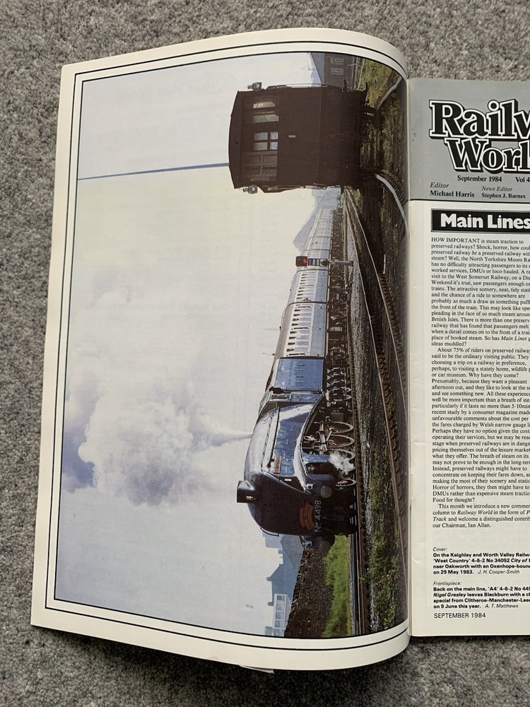 Railway World Magazine - 1984 - 4 issues