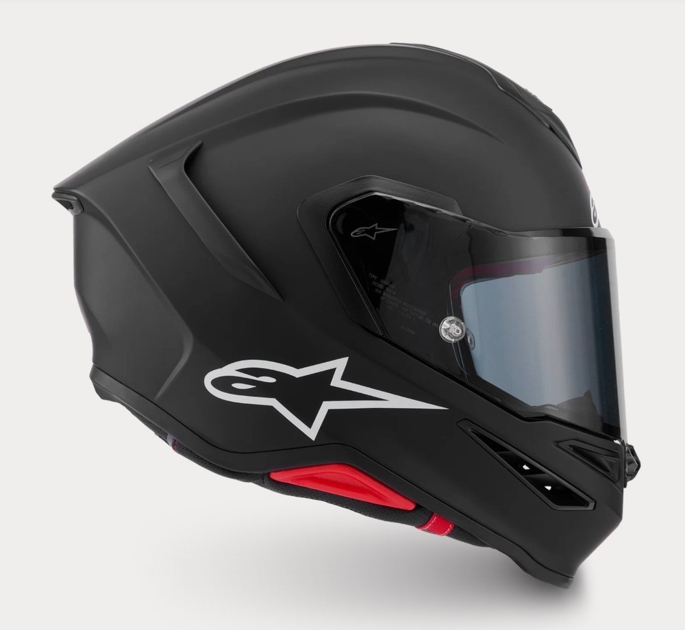 Alpinestars SR7 Solid Matte Black Solid Helmet, CE-Certified Medium