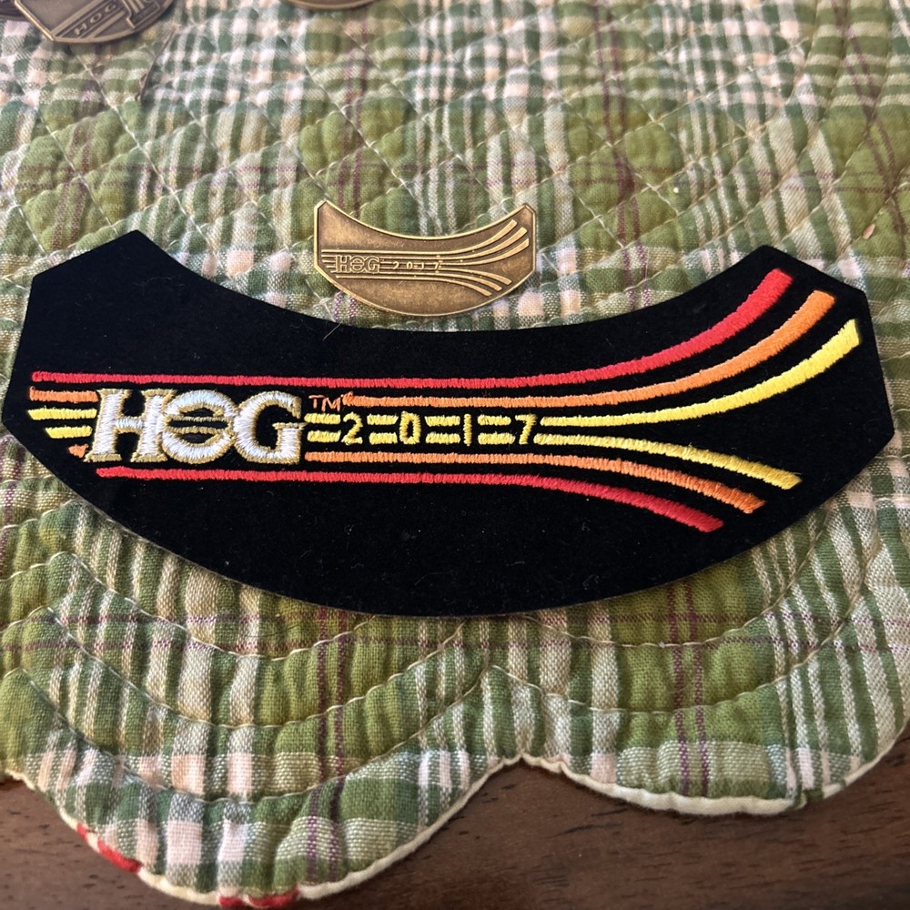 ✨ 2017 HOG Harley Owners Group Patch And Pin Set Harley Davidson