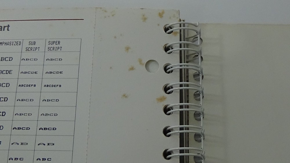 1985 IBM Proprinter Guide to Operations Spiral Binder #08