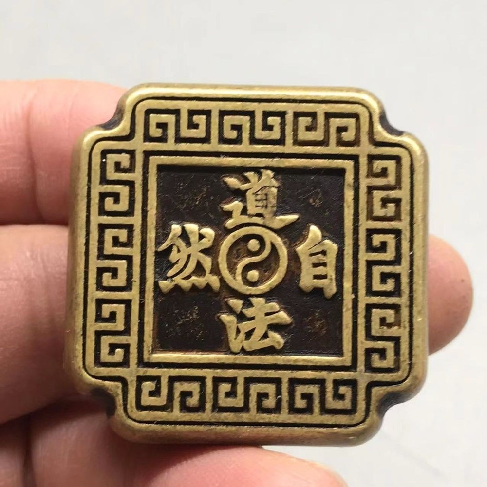 Brass Paperweight Diamond Shape Calligraphy Tool Solid Metal Ruler Gift