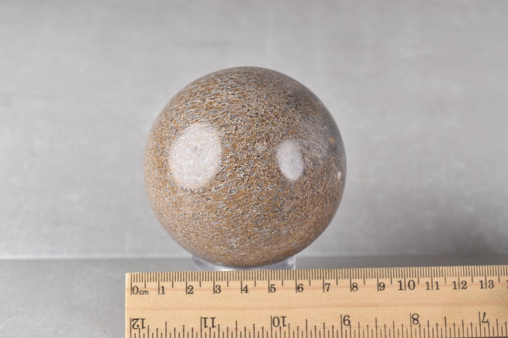 Dinosaur Bone Sphere from Morocco 7.6 cm # 20121