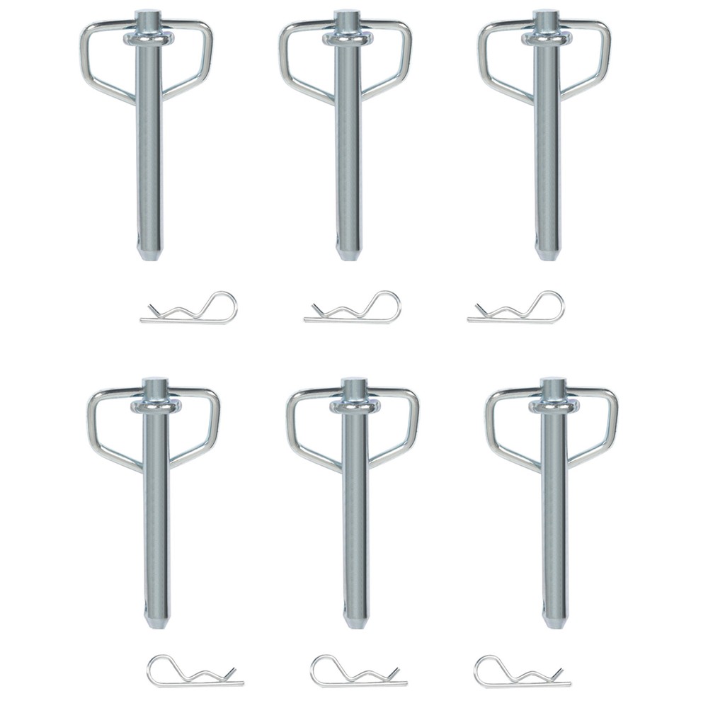 6Pcs Trailer Stake Pocket D-Ring Tie Down Flatbed Utility Capacity 12000lbs