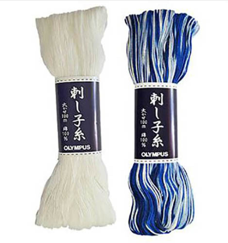 Sashiko Thread - OLYMPUS - MEDIUM Weight - Large 100m -SOLID & VARIEGATED COLORS