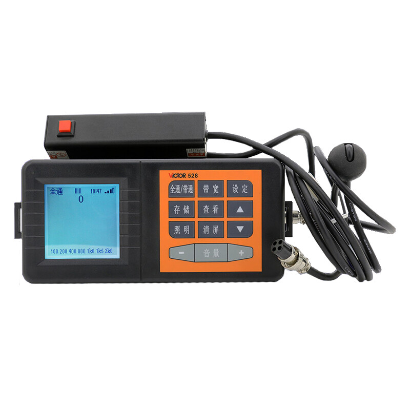 VICTOR 528 Water Pipe Leak Detector LCD Display Backlight