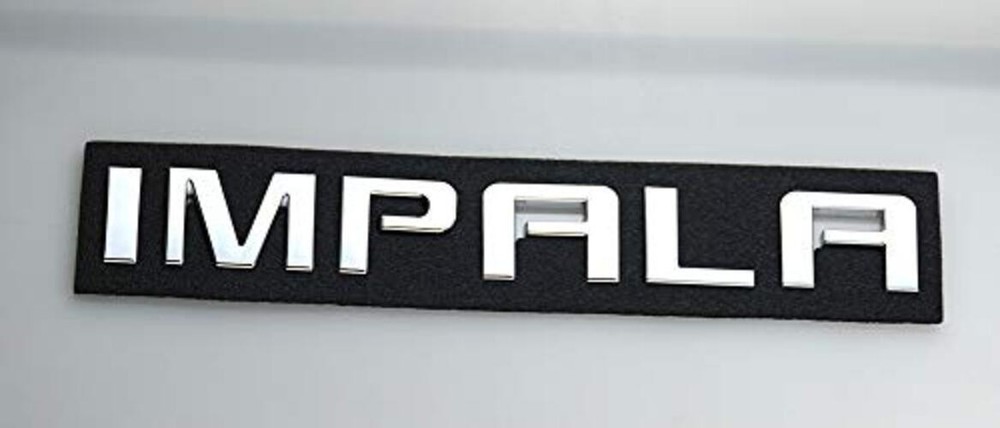 1x Impala Trunk Emblems 3D Badges Nameplate Letter Replacement for Chrome