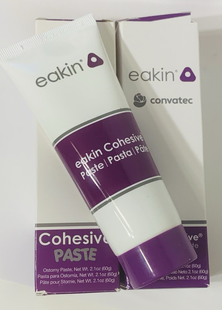 2 ConvaTec  839010  EAKIN  COHESIVE  OSTOMY  PASTE  2.1 oz. (60g) 2 Boxes