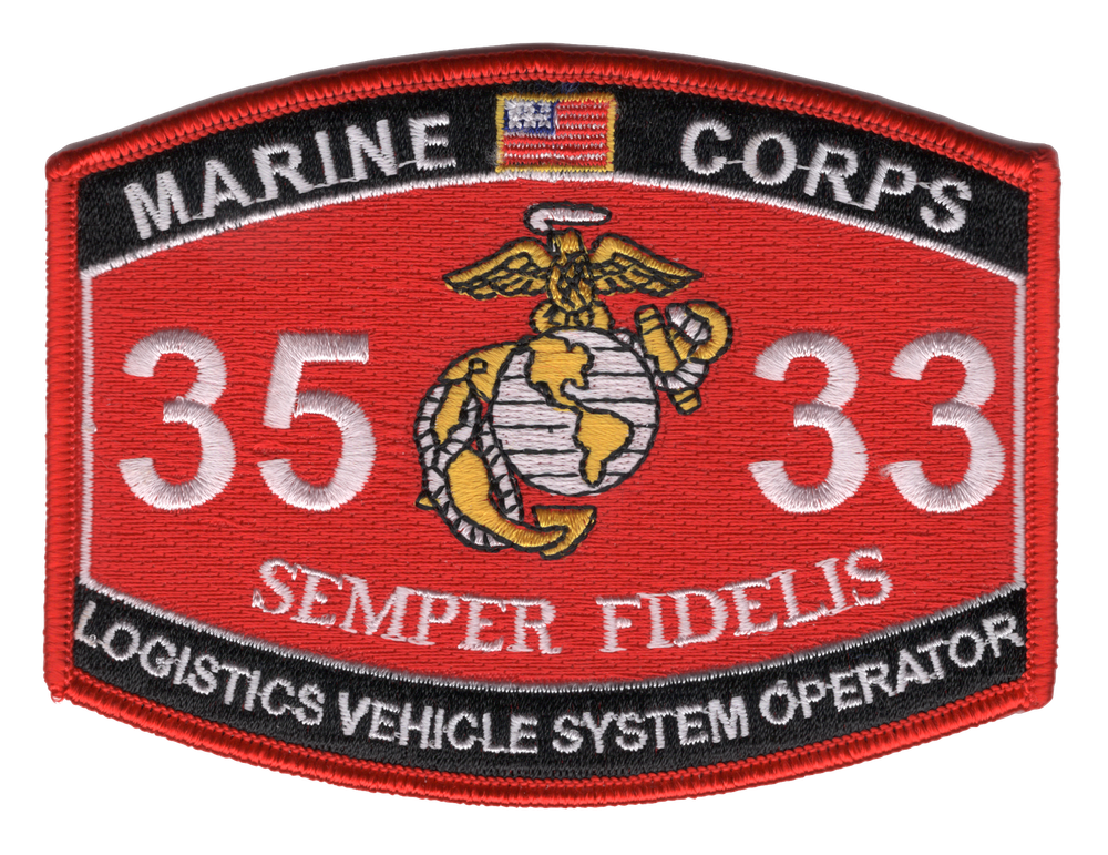 3533 Logistics Vehicle System Operator MOS Patch